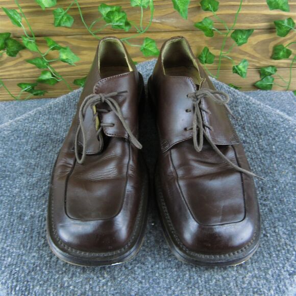 Kenneth Cole Men's New York Derby Oxfords Brown Leather Sz 7.5M Gently Used 2025 - Picture 2 of 6